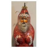 S - Large Festive Old World Style Santa Claus Holiday Ornament