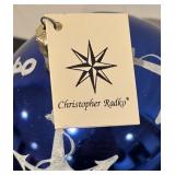 FR - Christopher Radko Liberty Stars and Stripes Patriotic Ball Ornament