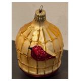 S - Christopher Radko Eskimo and Birdcage Glass Ornaments