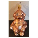 S - Set of 2 Adorable Glass Dog Ornaments