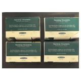 S - Lot of 4 New Smith & Hawken Raindrop Ornaments Sets