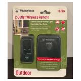 S - Set of 3 New Outdoor Electrical Accessories with Wireless Remotes and Covered Adapter