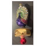 FR - Christopher Radko Celestial Peacock Glass Ornament