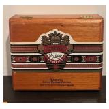 S - Set of 3 Wooden Cigar Boxes Ashton, Oliva and Crop English Market