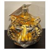 FR - Christopher Radko Tiger Hand Painted and Hand Blown Glass Ornament