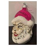 FR - Christopher Radko Winking Santa Glass Ornament
