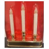 S - Set of 2 LED 10in Holiday Candoliers with Light Sensors