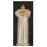 TR - Glass Ionic Column Ornament with Gold Detailing