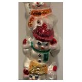 TR - Christopher Radko Snowtem Pole Glass Ornament