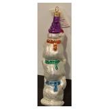 TR - Christopher Radko Snowtem Pole Glass Ornament