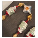 S - Christopher Radko Santa Claus by Starlight Glass Ornament Garland