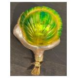 TR - Old World Christmas Smiley Snail Glass Clip Ornament