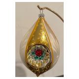 S - Golden Accented Christmas Ornament with Stand