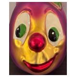TR - Vintage Christopher Radko Eggplant Anthropomorphic Hand Blown Glass Ornament