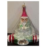 TR - VTG Christopher Radko Rocket Rider Santa in Space Rocketeer Christmas Ornament