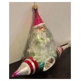 TR - VTG Christopher Radko Rocket Rider Santa in Space Rocketeer Christmas Ornament