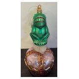 TR - Christopher Radko Just a Kiss Frog Ornament