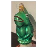 TR - Christopher Radko Just a Kiss Frog Ornament