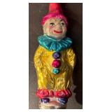 TR - Christopher Radko Circus Star Clown Glass Ornament