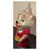 TR - Vintage Glass Kitten Ornament