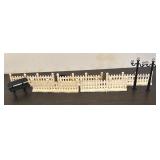 S - Village Accessories Set with Fences, Light Poles and Bench