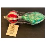 TR - Christopher Radko Frog and Ball Glass Ornament