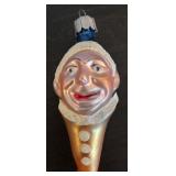 TR - Christopher Radko Clown Snake Glass Ornament