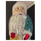 TR - Christopher Radko Poinsettia Santa Ornament