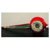 TR - Vintage 11-Inch Glass Reflector Christmas Tree Topper Ornament