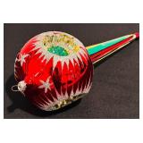 TR - Vintage 11-Inch Glass Reflector Christmas Tree Topper Ornament