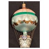 S - Vintage Christopher Radko "Fruit In Balloon" Glass Christmas Ornament
