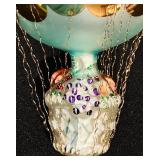 S - Vintage Christopher Radko "Fruit In Balloon" Glass Christmas Ornament