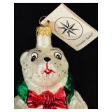 TR - Christopher Radko Glass Polar Bear Ornament with Tag