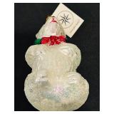 TR - Christopher Radko Glass Polar Bear Ornament with Tag
