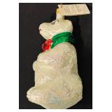 TR - Christopher Radko Glass Polar Bear Ornament with Tag