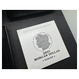2021-D Uncirculated Morgan Silver Dollar in Original Mint Box with COA - Greysheet Wholesale Price - $125.00