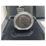 2021-P Uncirculated Peace Silver Dollar in Original Mint Box with COA - Greysheet Wholesale Price - $110.00