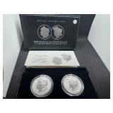 2023-S Reverse Proof Morgan and Peace Silver Dollars - Two Coin Set - Spectacular Coins! - Greysheet Wholesale Price - $114.00