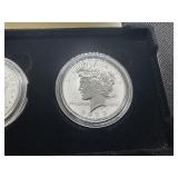 2023-S Reverse Proof Morgan and Peace Silver Dollars - Two Coin Set - Spectacular Coins! - Greysheet Wholesale Price - $114.00