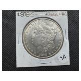 1878-S Morgan Silver Dollar Marked Choice UNC When Purchased