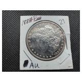 1884 Morgan Silver Dollar Marked AU When Purchased