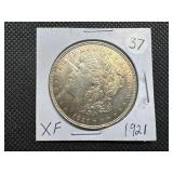 1921 Morgan Silver Dollar Marked XF When Purchased