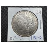 1921-D Morgan Silver Dollar Marked XF When Purchased