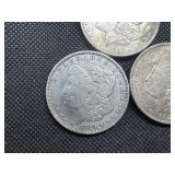 Three 1921-P Morgan Silver Dollars