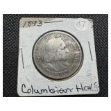 1893 Columbian Commemorative Silver Half Dollar