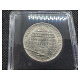 High Grade 1947 Booker T. Washington Commem. Silver Half Dollar - Small hairline crack is on the holder; not the coin - the coin is BU