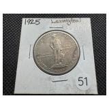1925 Lexington Commem. Silver Half Dollar