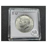 1964 90% Silver Kennedy Half Dollar Marked BU When Purchased