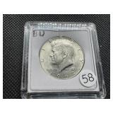 1964 90% Silver Kennedy Half Dollar Marked BU When Purchased
