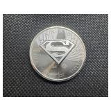 Rare 2016 BU One Ounce Silver  Canada Superman Coin